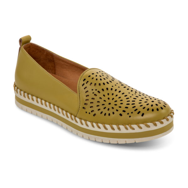 Carefree Cut-Out Leather Flatform - Five Tribe